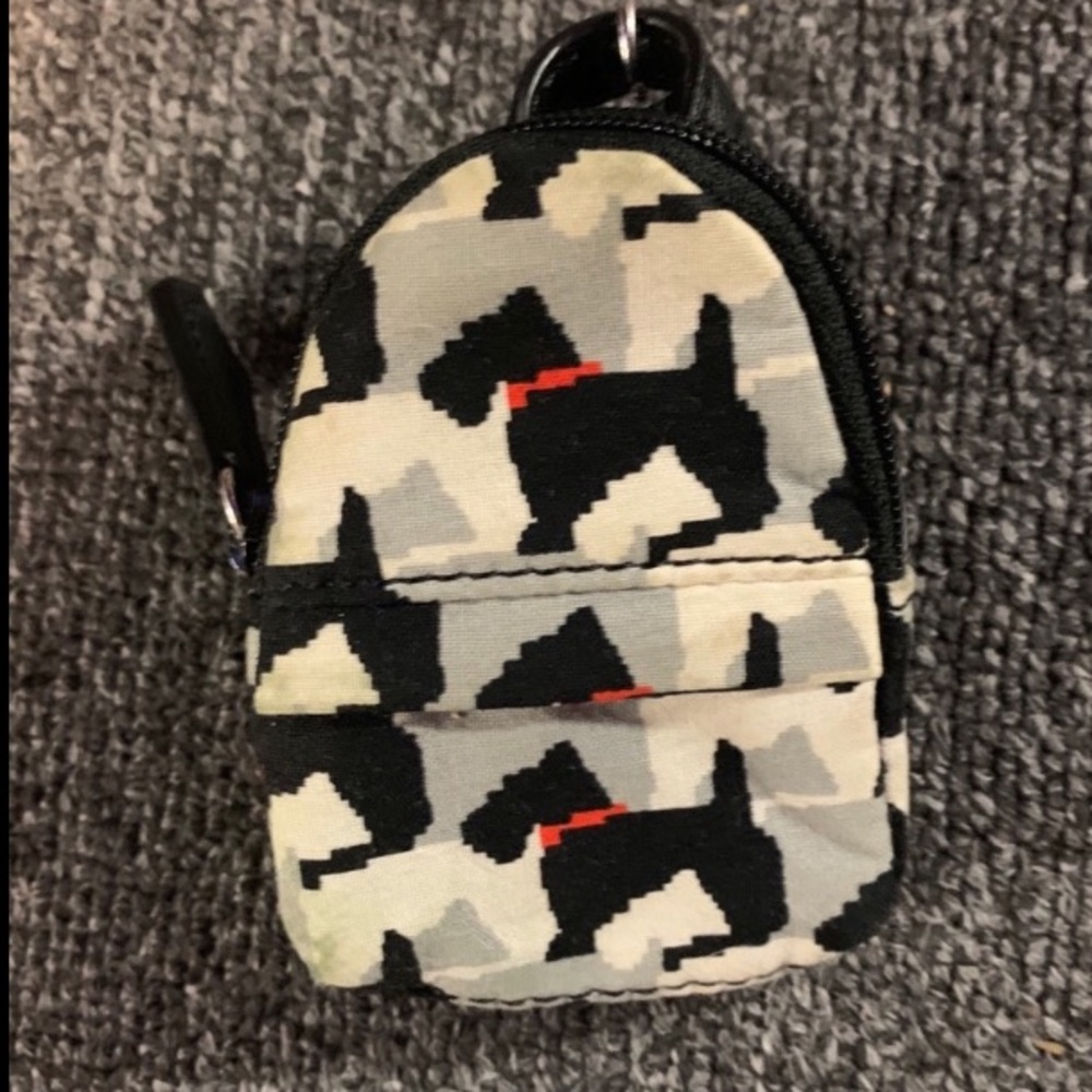 Tiny Vera Bradley backpack keychain